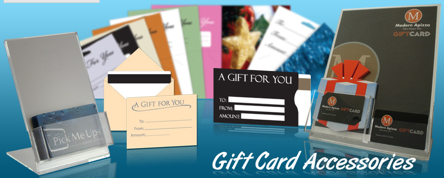 Plastic Gift Card Displays, Envelopes, Sleeves, and Backers