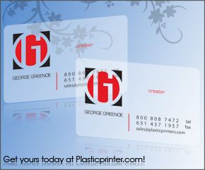 Frosted Plastic Card Printing Sample 13 