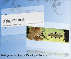 Frosted Plastic Card Printing Sample 9 