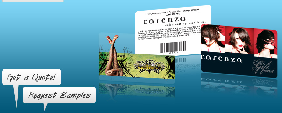 Professionally printed Plastic Gift Cards and Gift Card Encoding